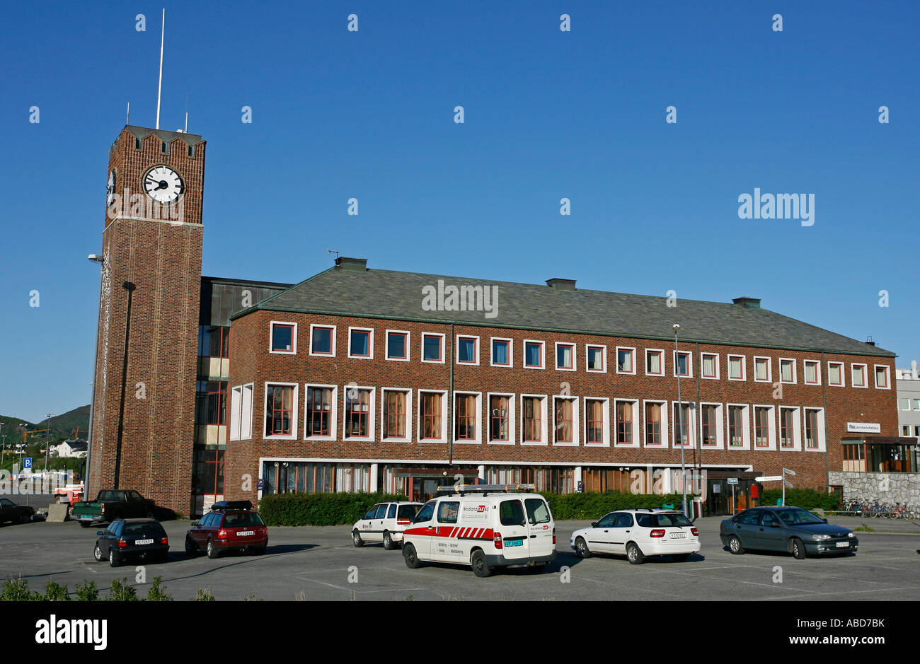 Bodø train station Bodø Norway Europe Stock Photo Alamy