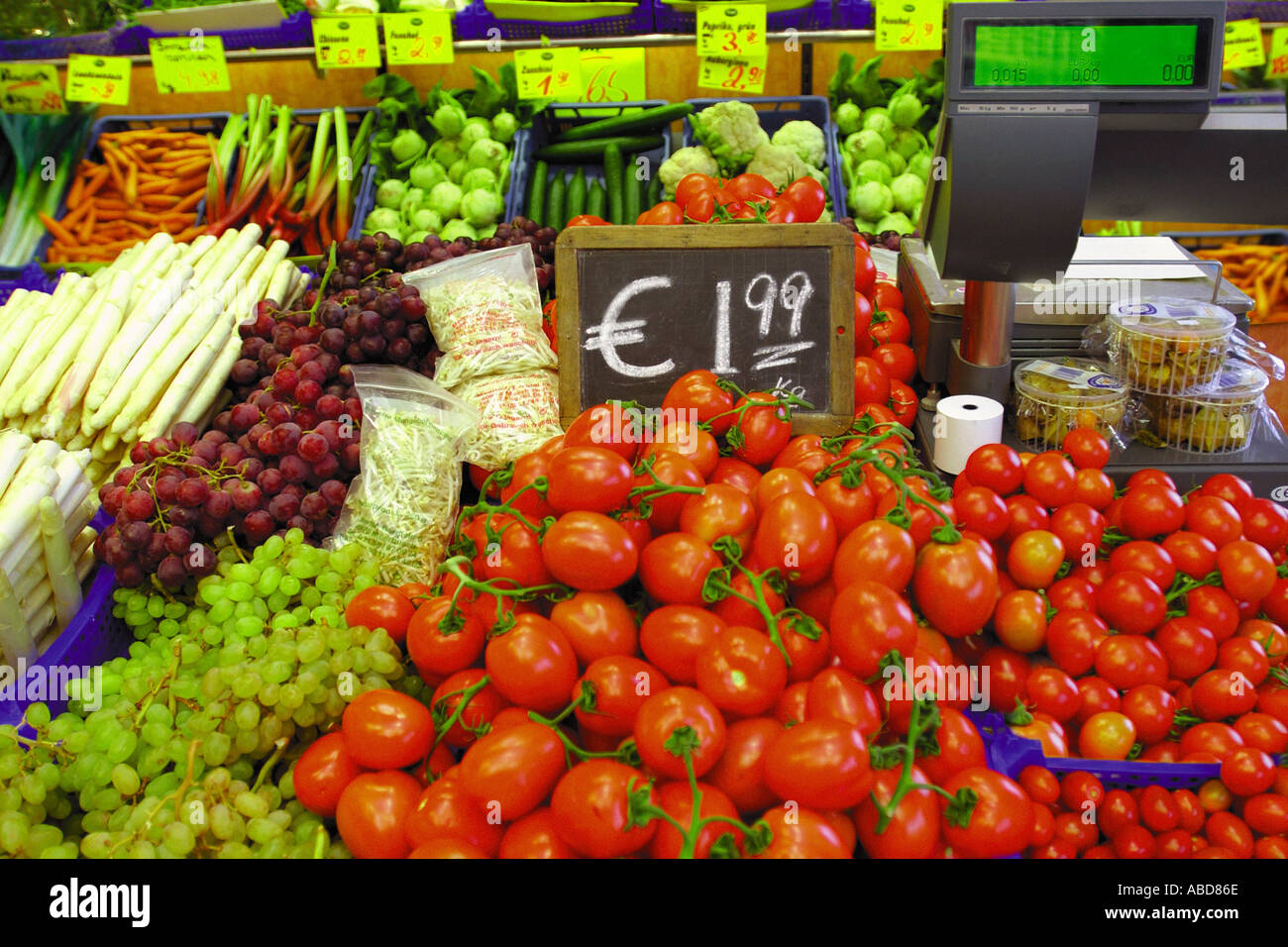 Vegetables in market Stock Photo