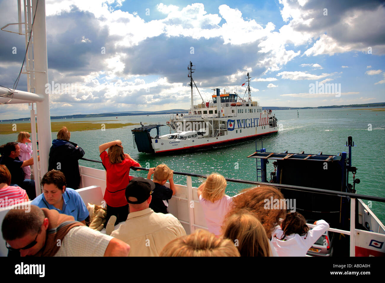 Isle Wight Ferry Lymington Harbour High Resolution Stock Photography ...