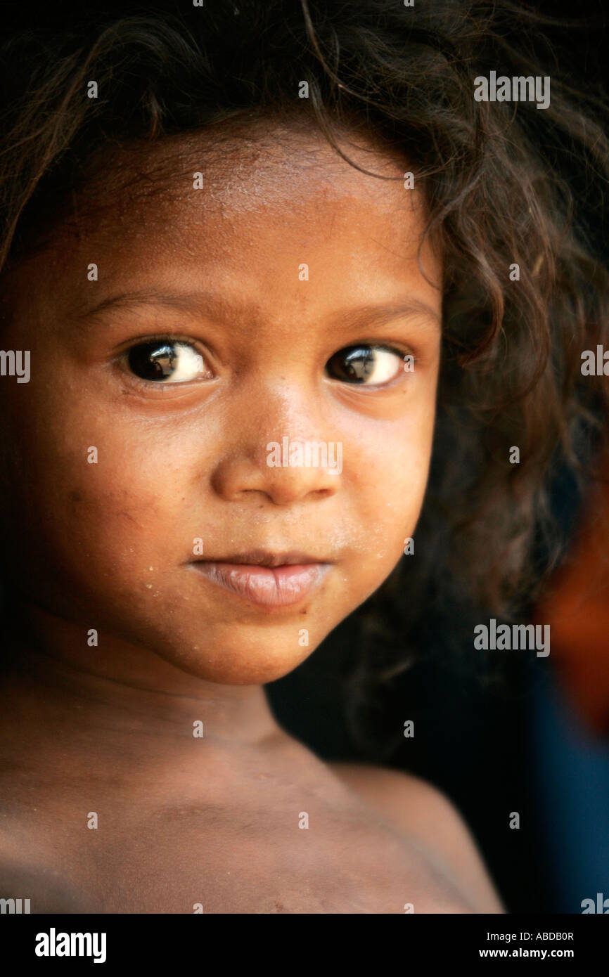 Child at the village of Madhlibad, near Rayagada, Orissa, India Stock Photo