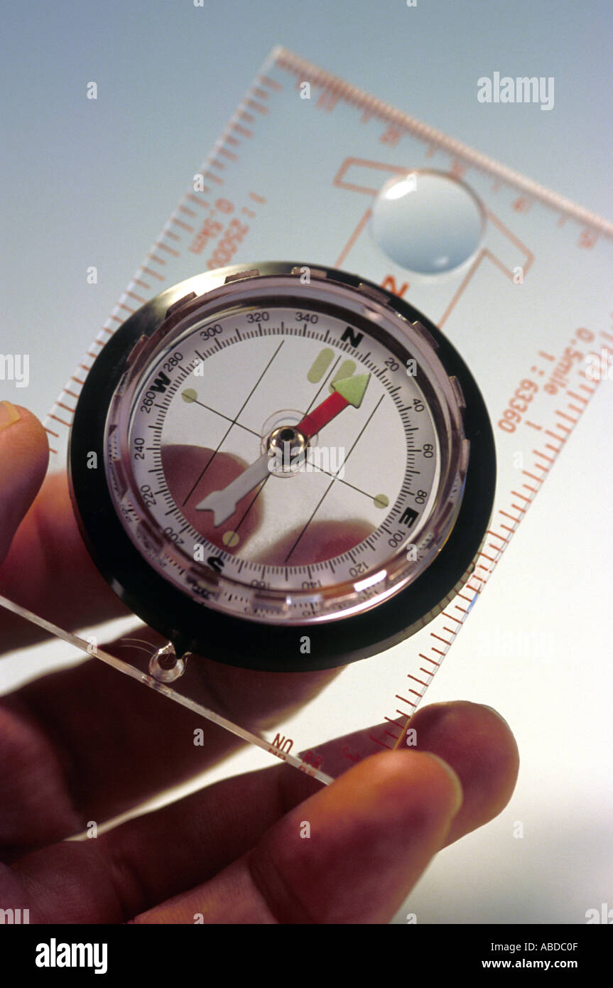 Hand compass Stock Photo Alamy