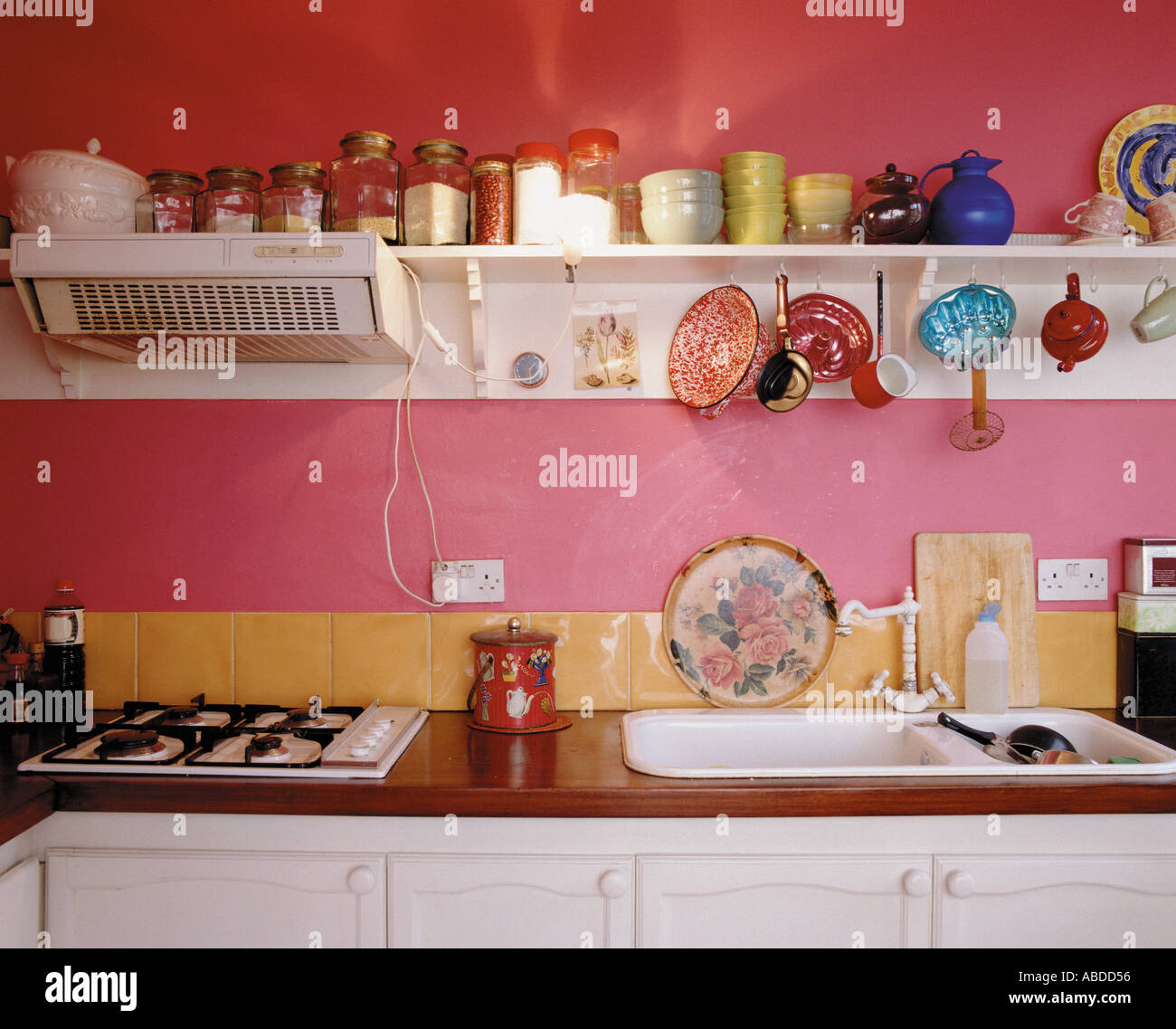 Kitchen counter and sink Stock Photo - Alamy