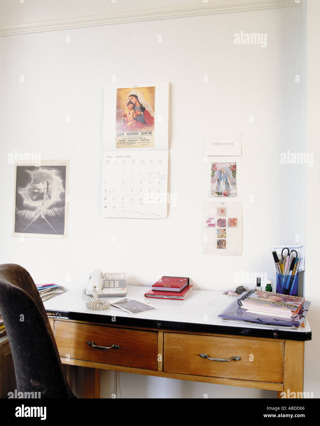 An office desk Stock Photo Alamy