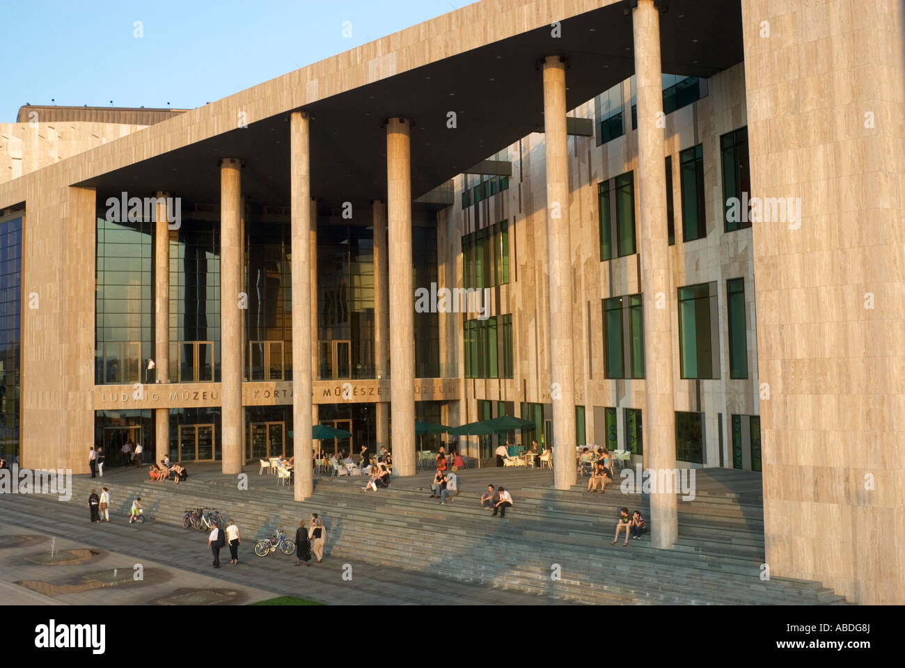 Palace of Arts Muveszetek Palotaja Budapest Hungary Europe Stock Photo