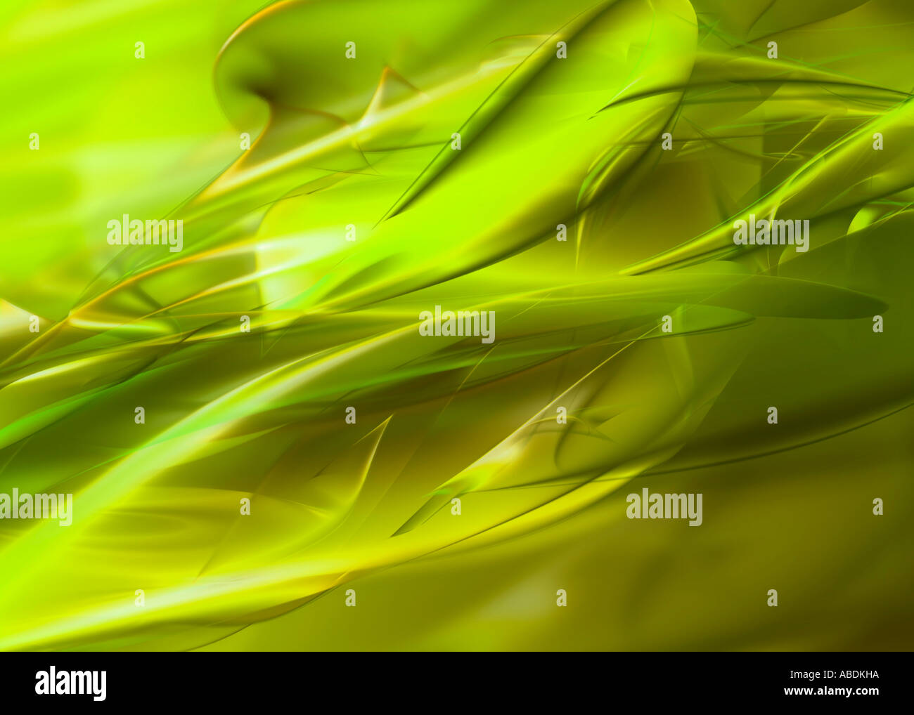 Abstract green waves Stock Photo - Alamy