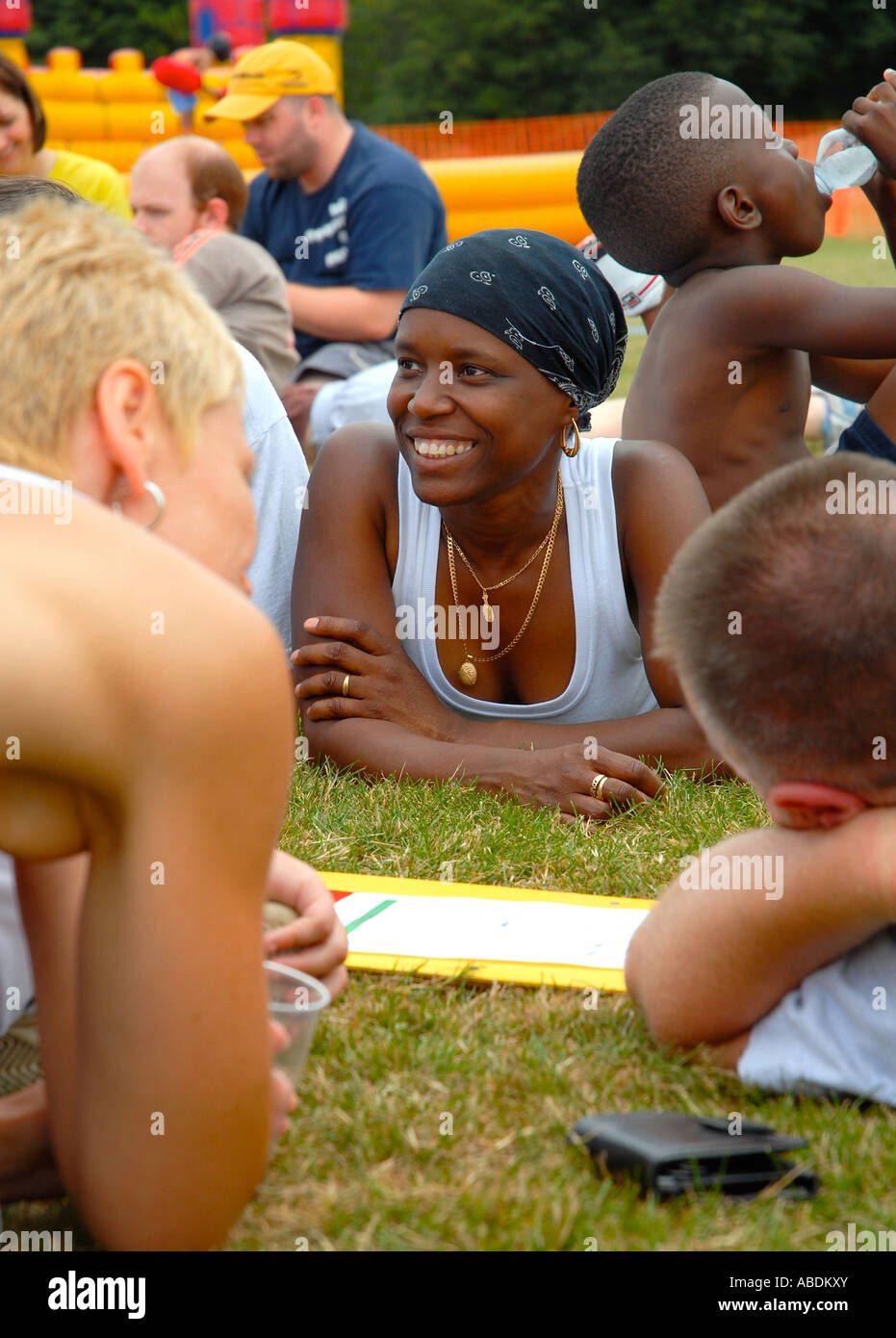 Sports and Family Fun Day Cardiff Stock Photo