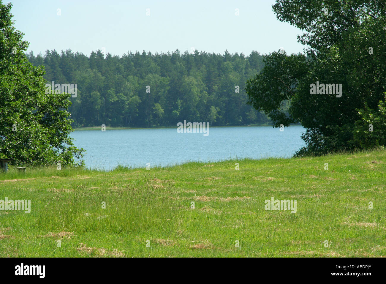 Lake Serwy Poland Stock Photo - Alamy