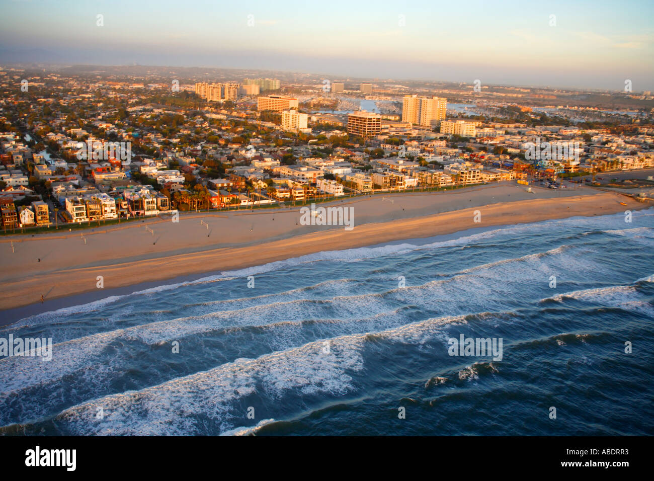 Aerial View Of Venice Beach And Dockweiler Beach State Park And