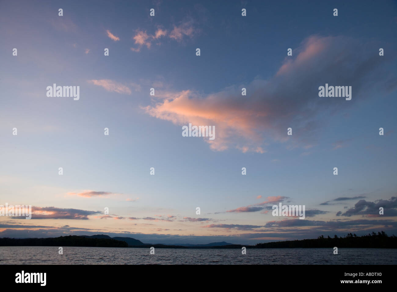 Early morning on Umbagog Lake Errol NH Stock Photo Alamy