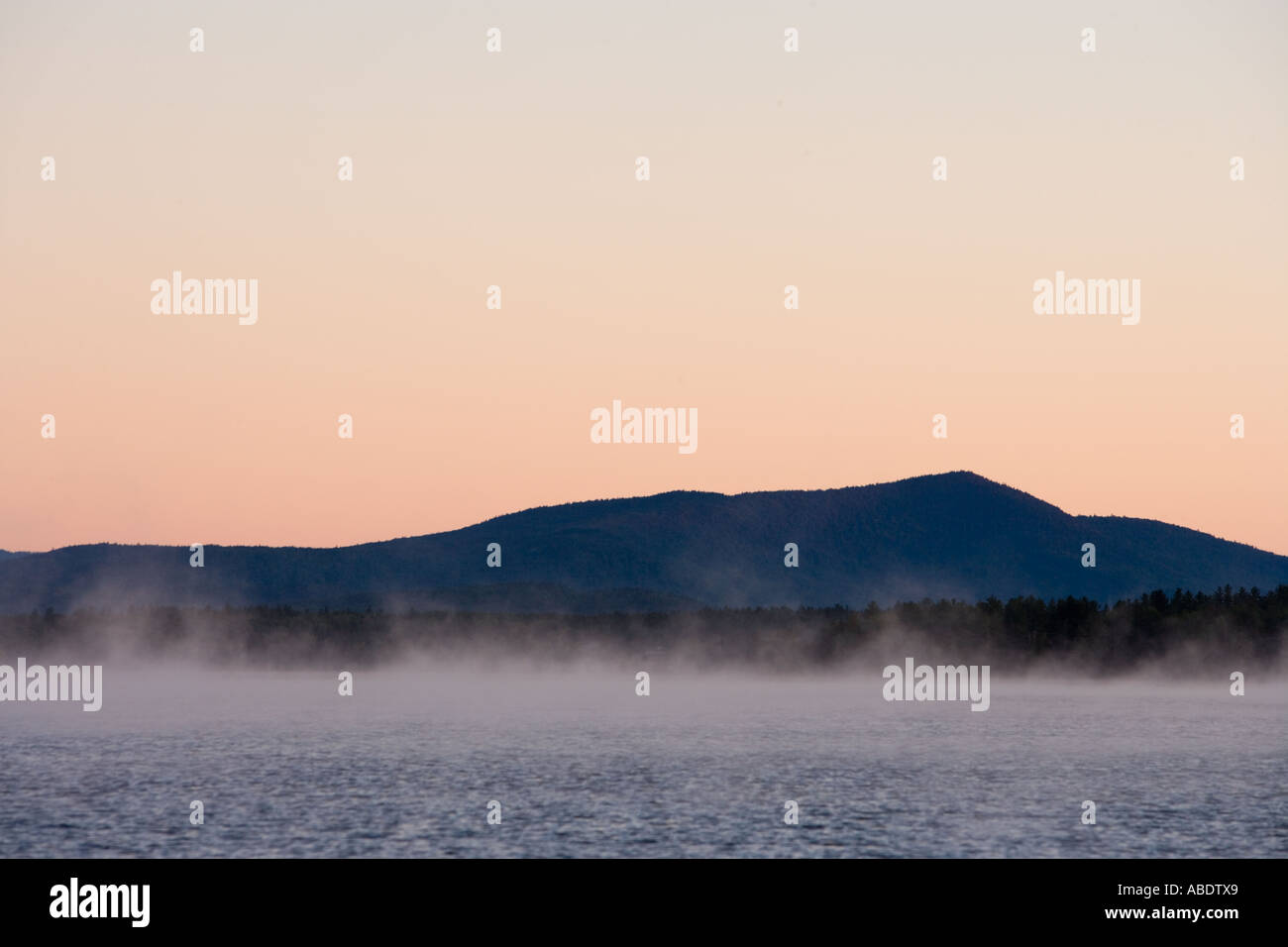 Early morning on Umbagog Lake Errol NH Stock Photo Alamy
