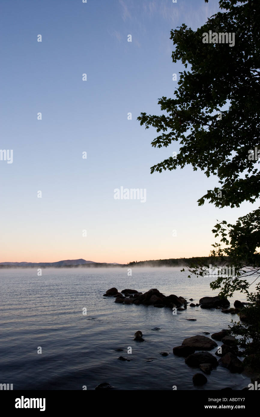 Early morning on Umbagog Lake Errol NH Stock Photo Alamy