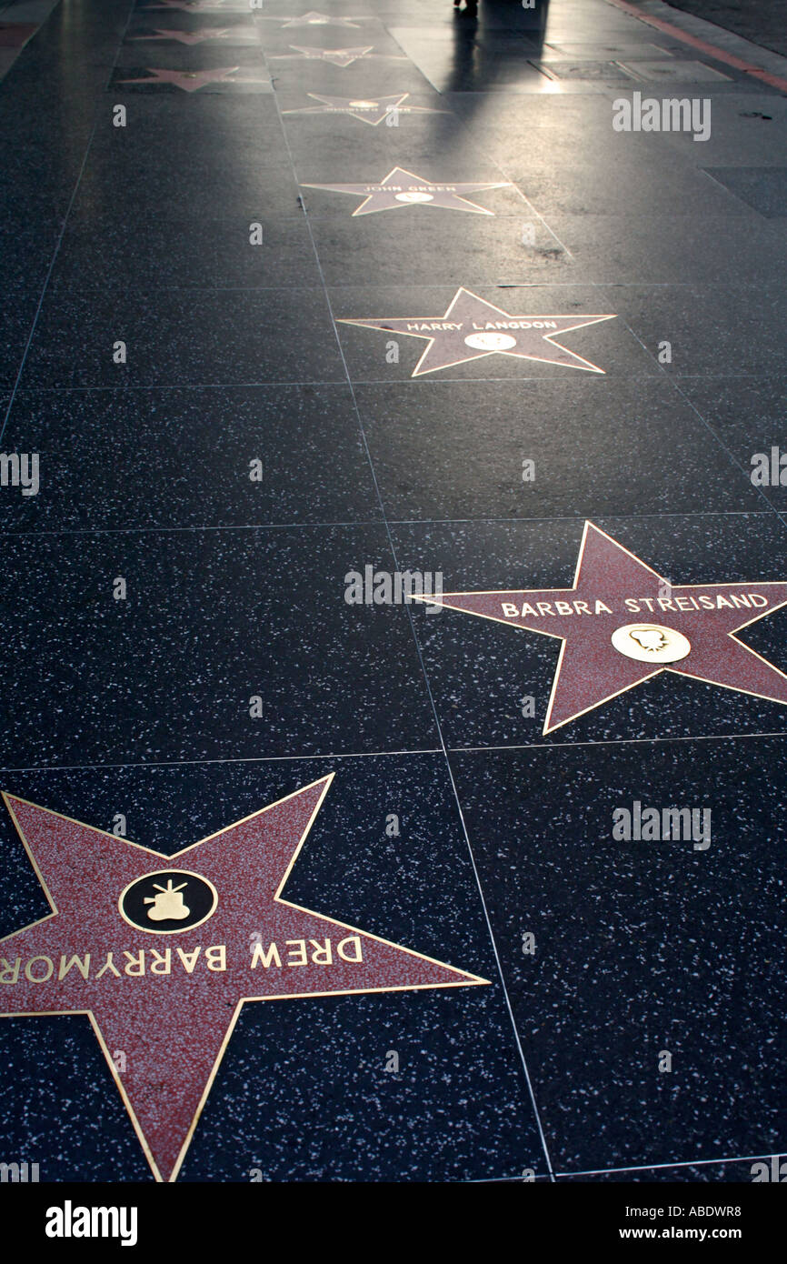 Hollywood Walk of Fame Hollywood Boulevard Hollywood Los Angeles ...