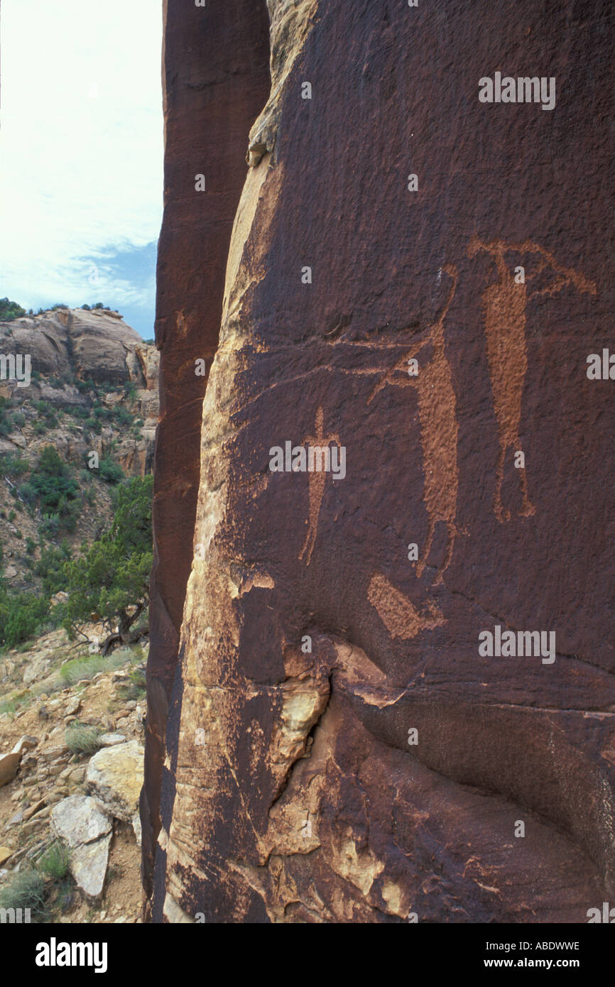 Shay Canyon BLM UT Near Monticello Petroglyphs Stock Photo Alamy