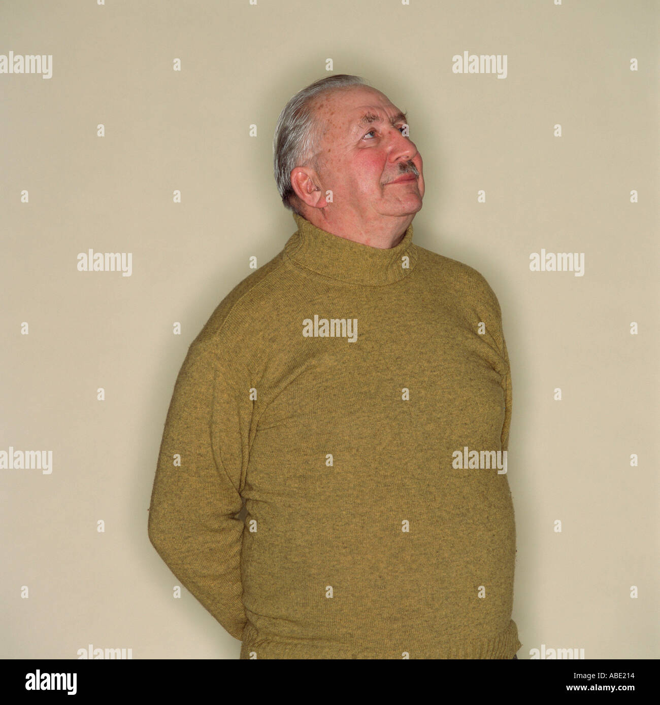 Old man hands behind back hi-res stock photography and images - Alamy