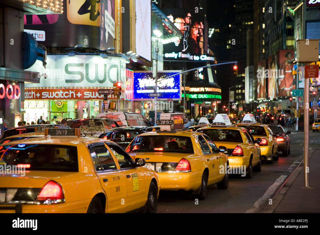 Taxis in Times Square, New York, New York, USA Stock Photo Alamy