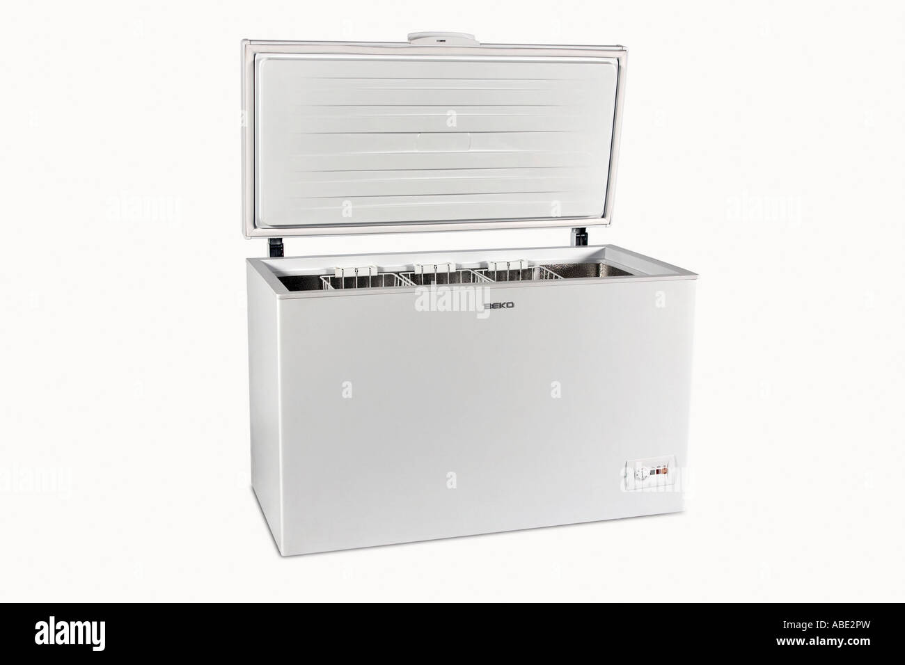 fridge open inside Stock Photo Alamy