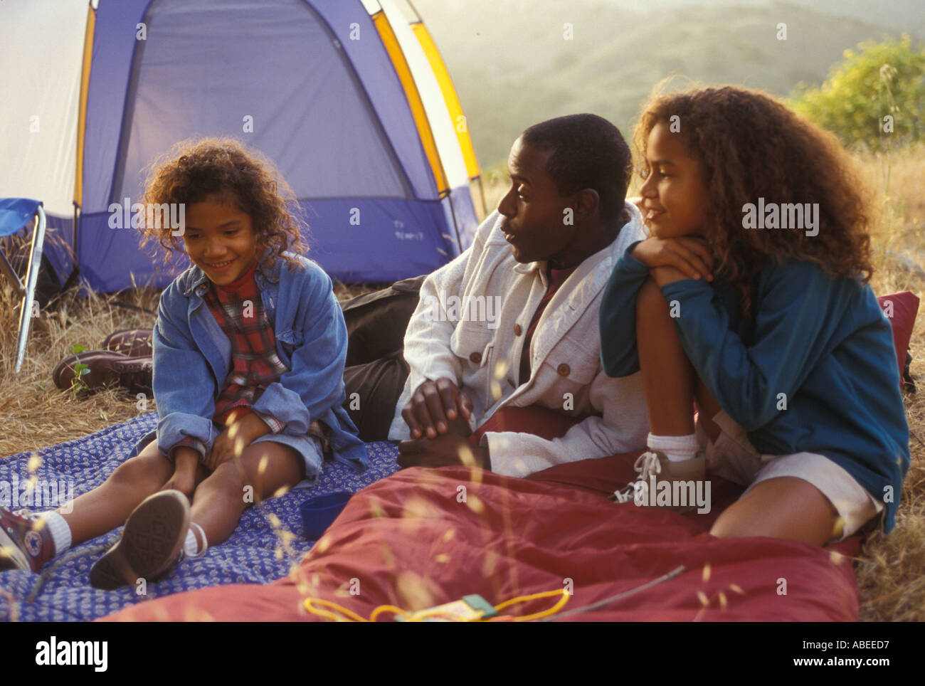 African american girls camping hires stock photography and images Alamy