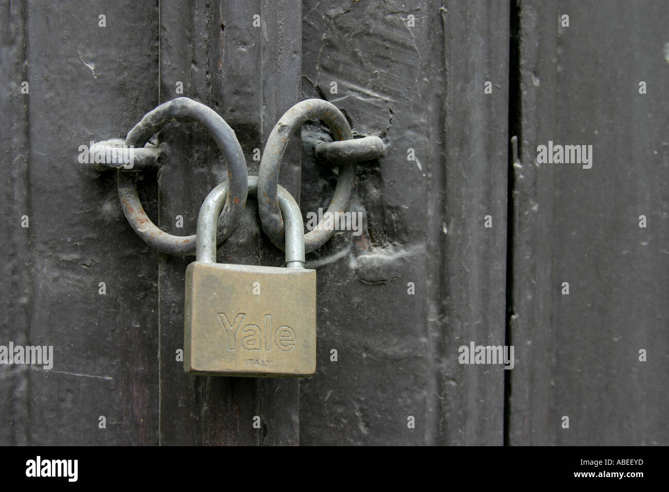 Locked door Stock Photo Alamy