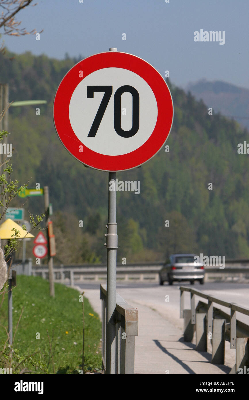 70 km/h restriction Stock Photo - Alamy
