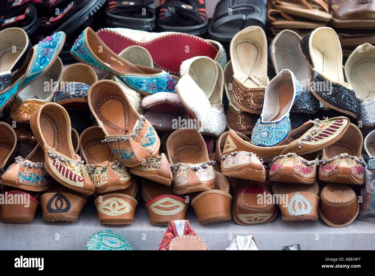 Traditional Indian footwear Stock Photo - Alamy