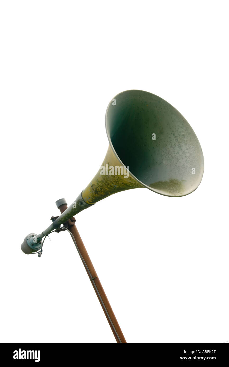 Public address loudspeaker announce communicate communication tannoy PA  loud noisy attention Stock Photo - Alamy