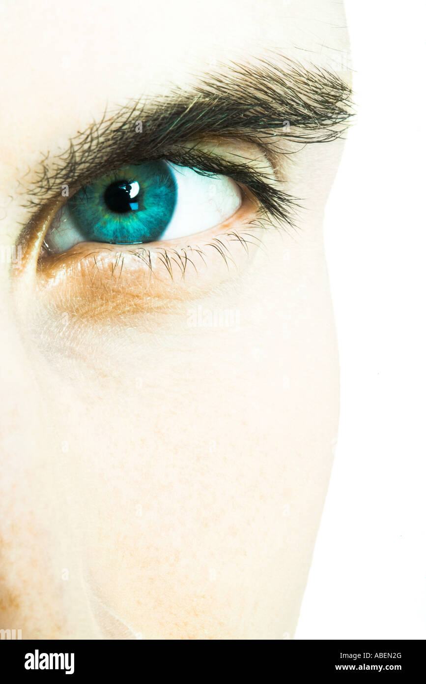 Mans eye brow hi-res stock photography and images - Alamy