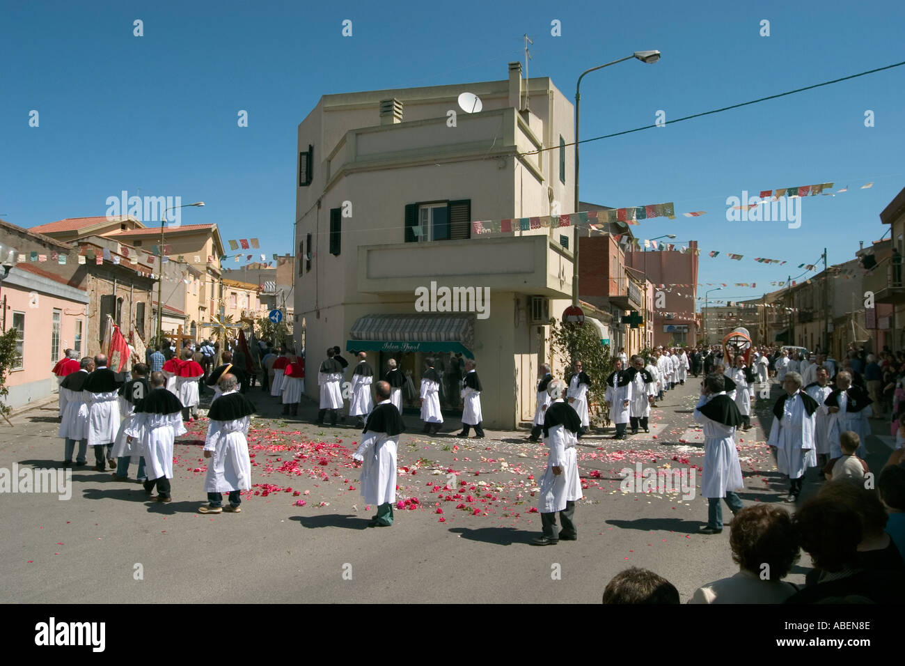 Religious procession. Cabras, Oristano Province, Sardinia Stock Photo