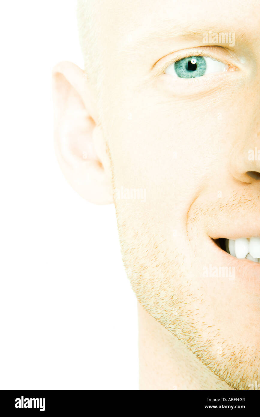 Mans focused face hi-res stock photography and images - Alamy