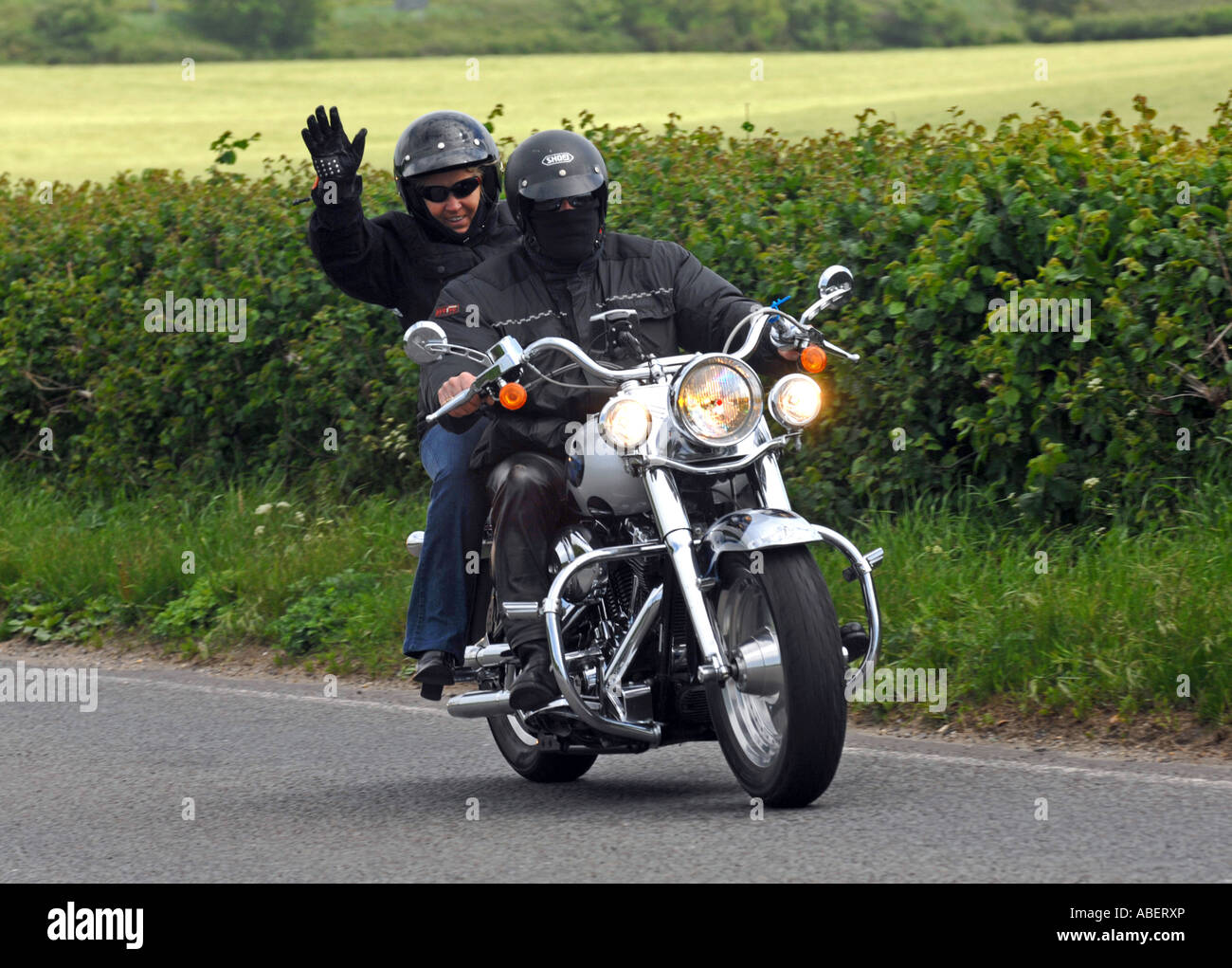 Harley Davidson motorcycle Stock Photo