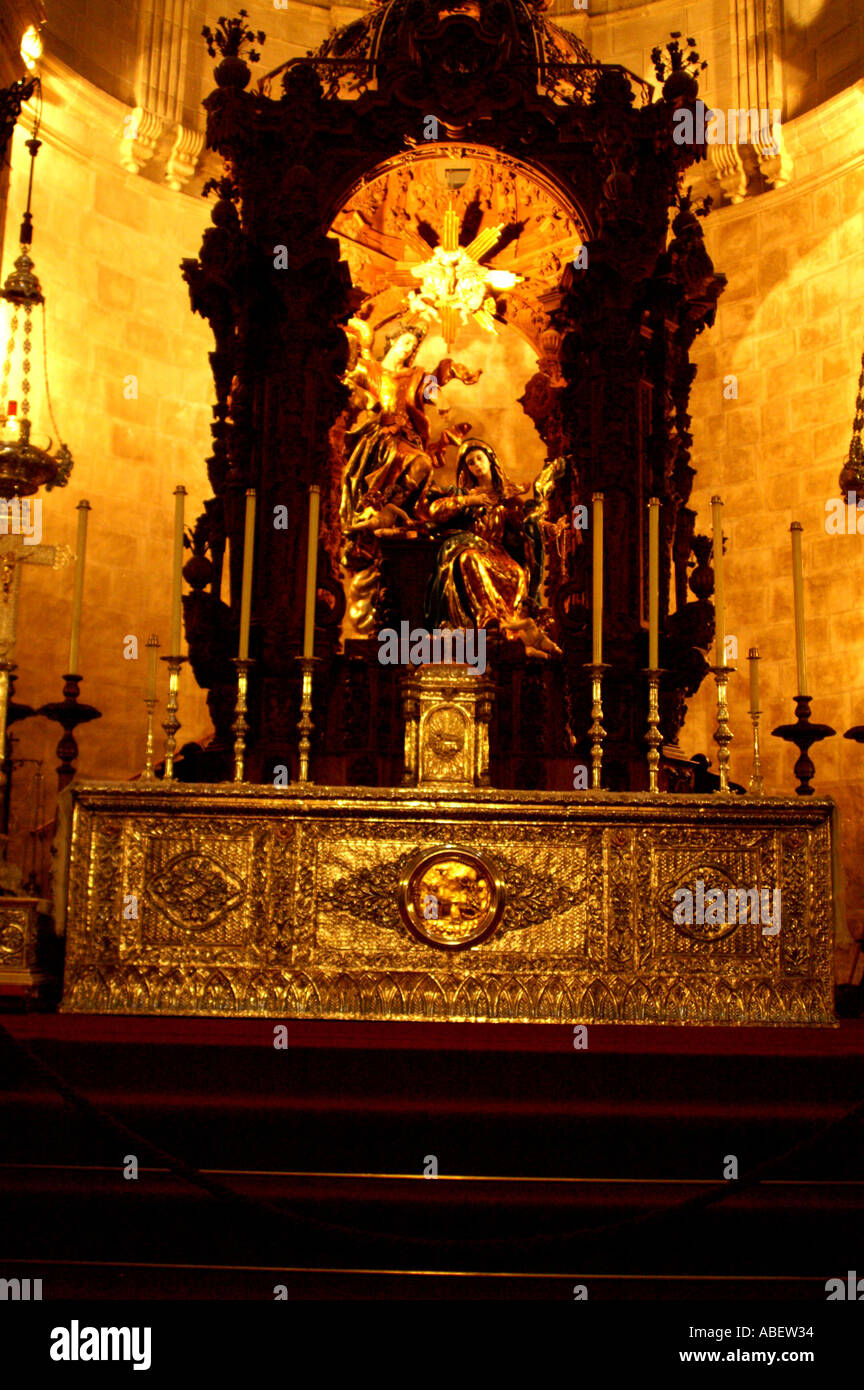 Inside the Collegiate church of Santa Maria de la encarnacion mayor ...