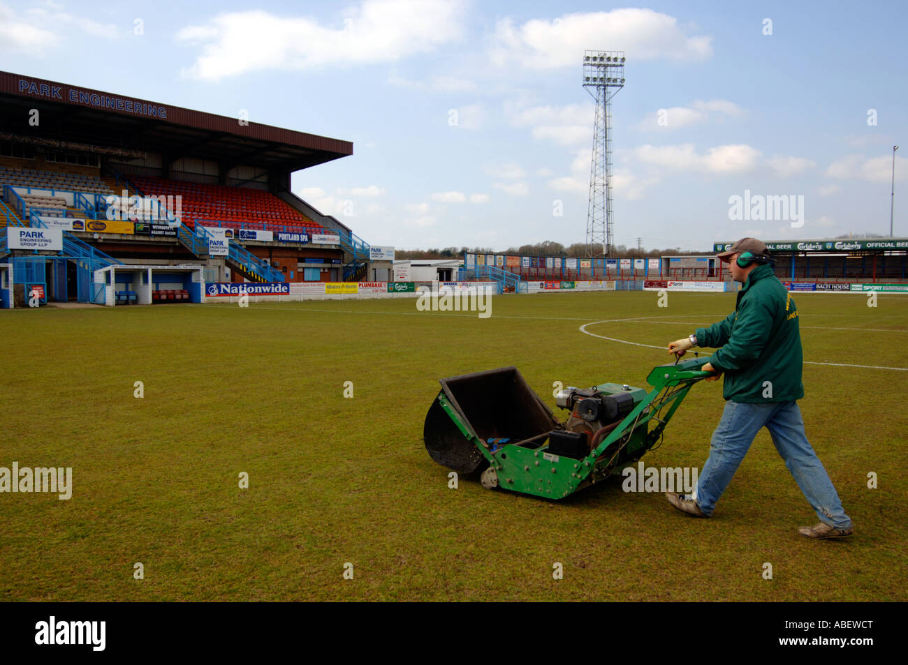 Mowing football pitch hires stock photography and images Alamy