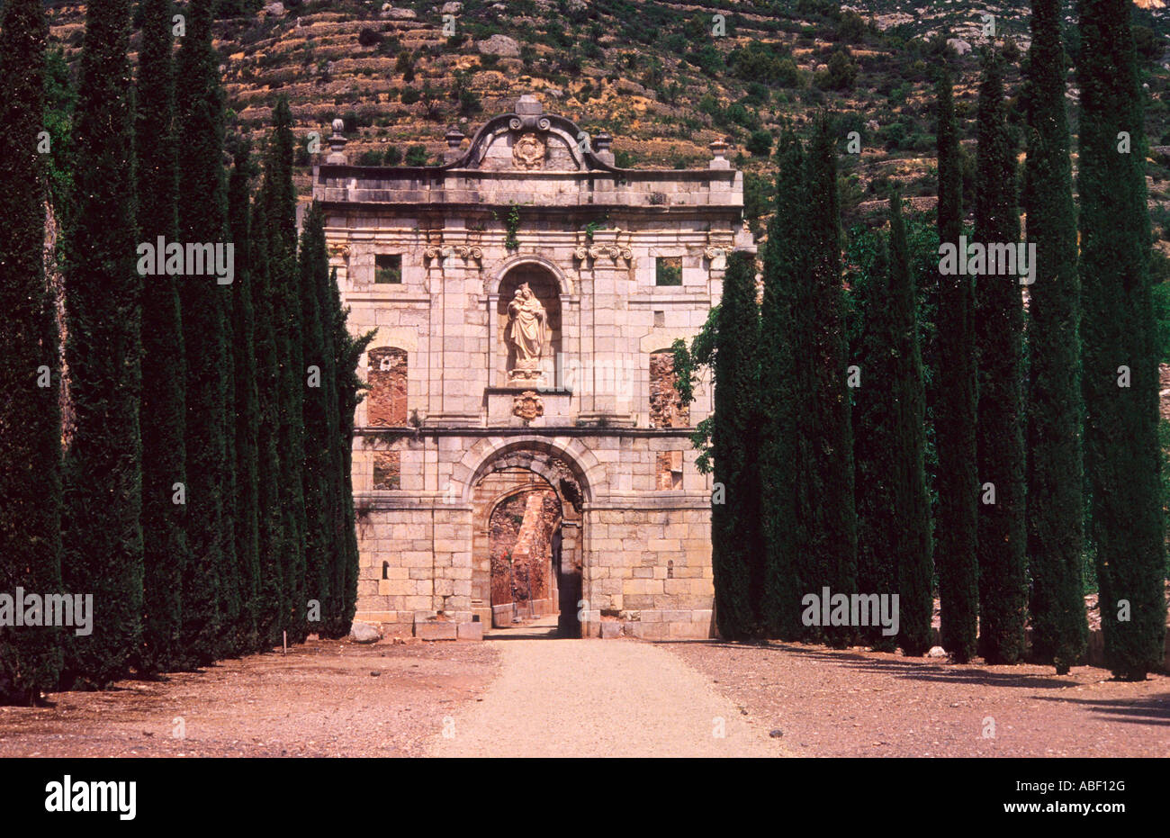 Priorat .Scala Dei Carthusian monastery, Morera de Montsant. , Tarragona province.Catalonia. Spain Stock Photo