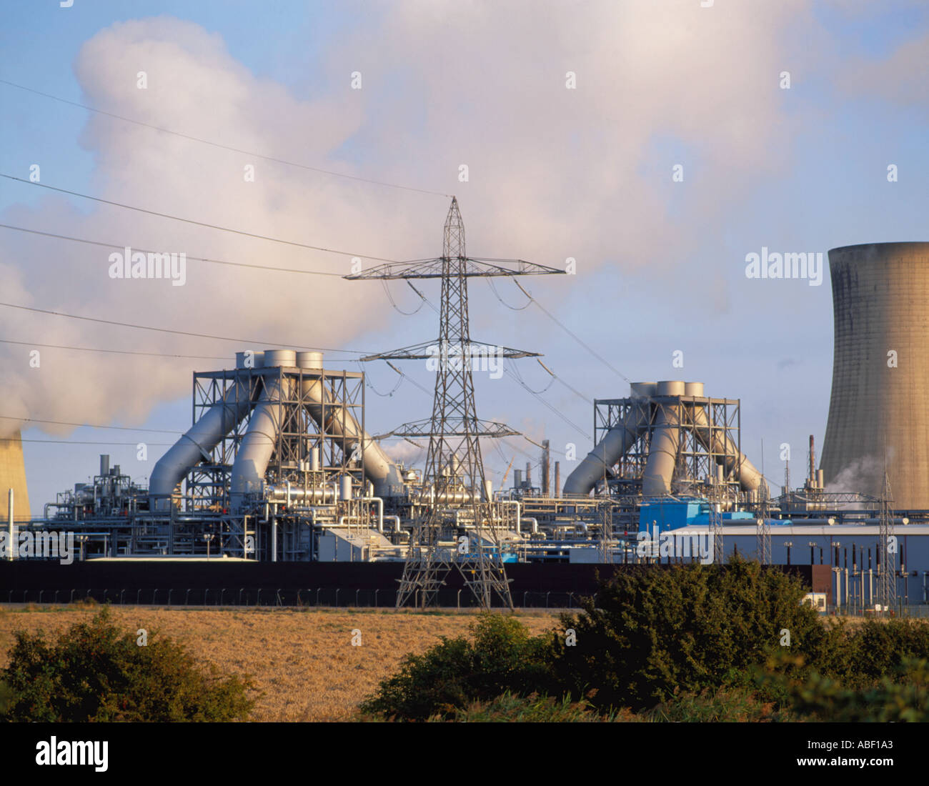 Gas fired power station; Middlesbrough, Teesside, Cleveland, England, UK. Stock Photo