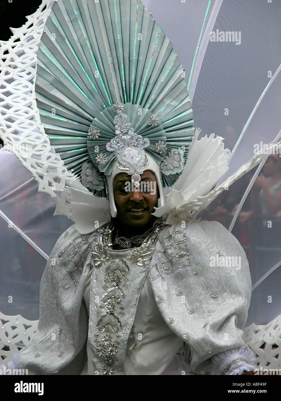 A reveller at the Notting Hill Carnival 2003 Stock Photo - Alamy