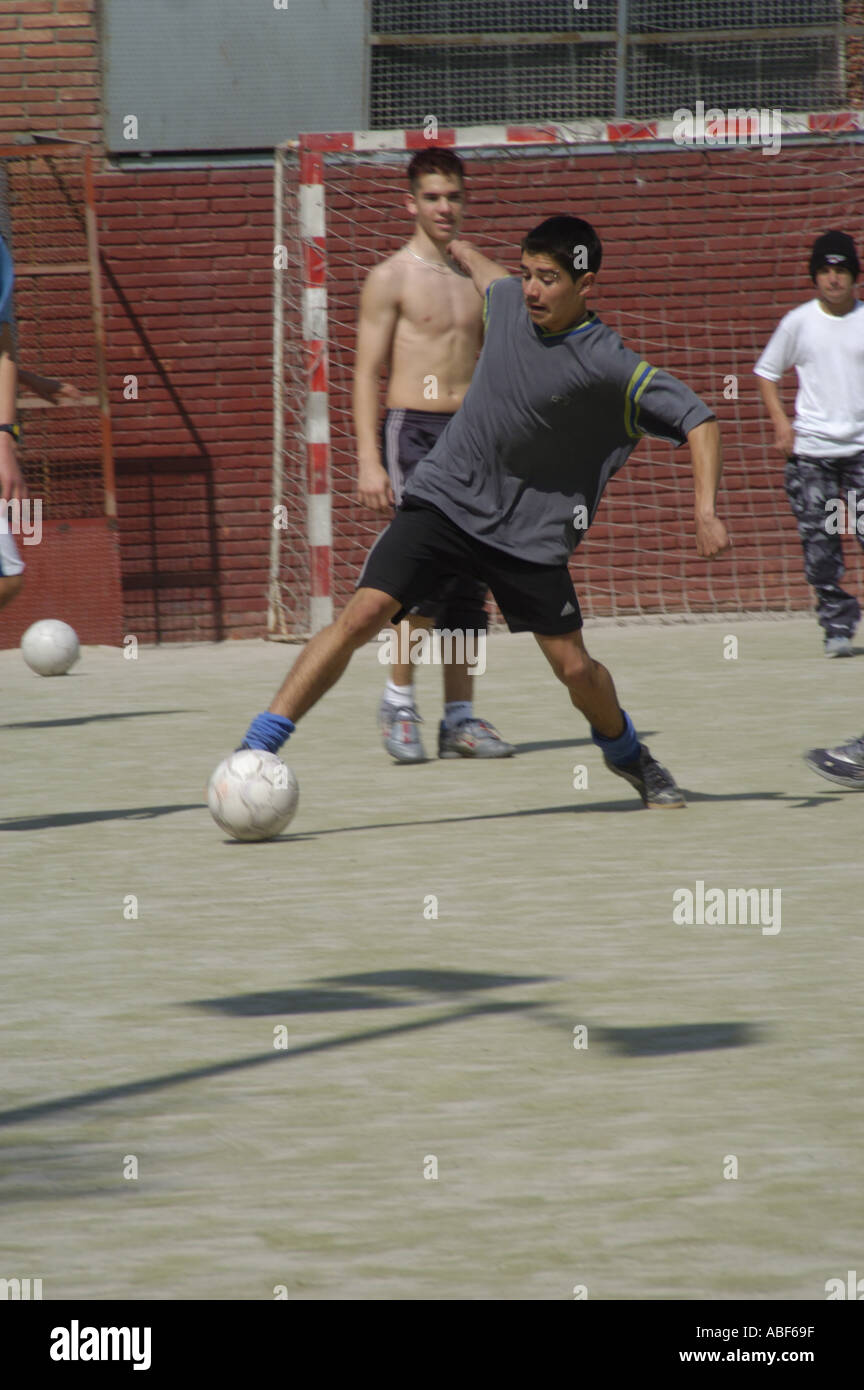 3209 Street football Barcelona Stock Photo