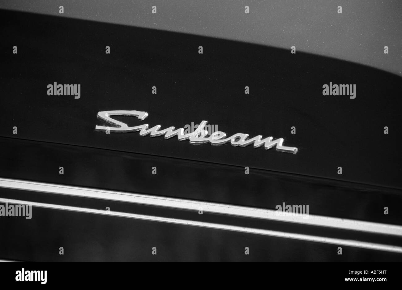 Sunbeam car badge. English car manufacturer 1899 to 1976 Stock Photo