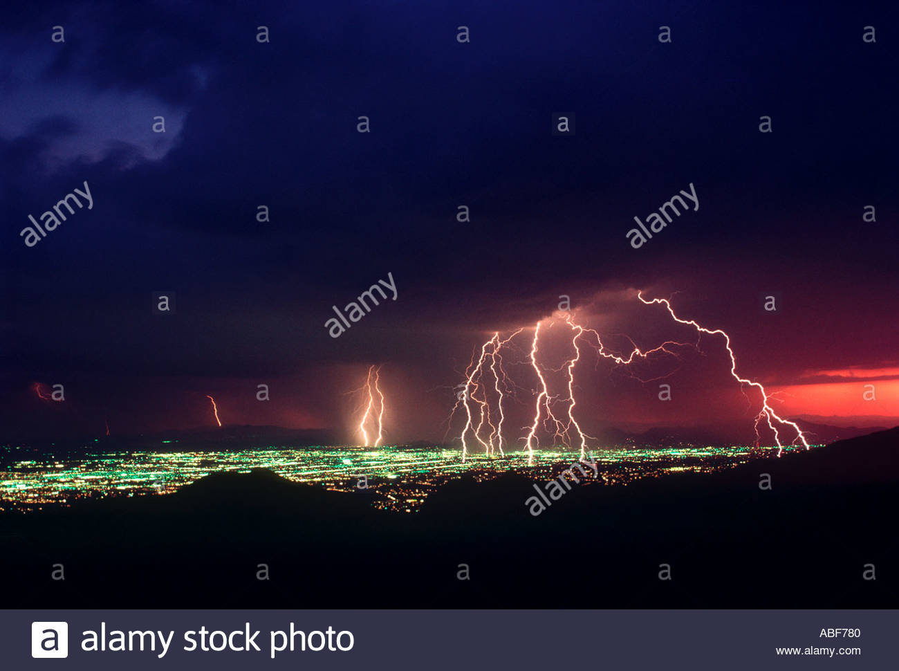Desert Lightning City High Resolution Stock Photography and Images - Alamy