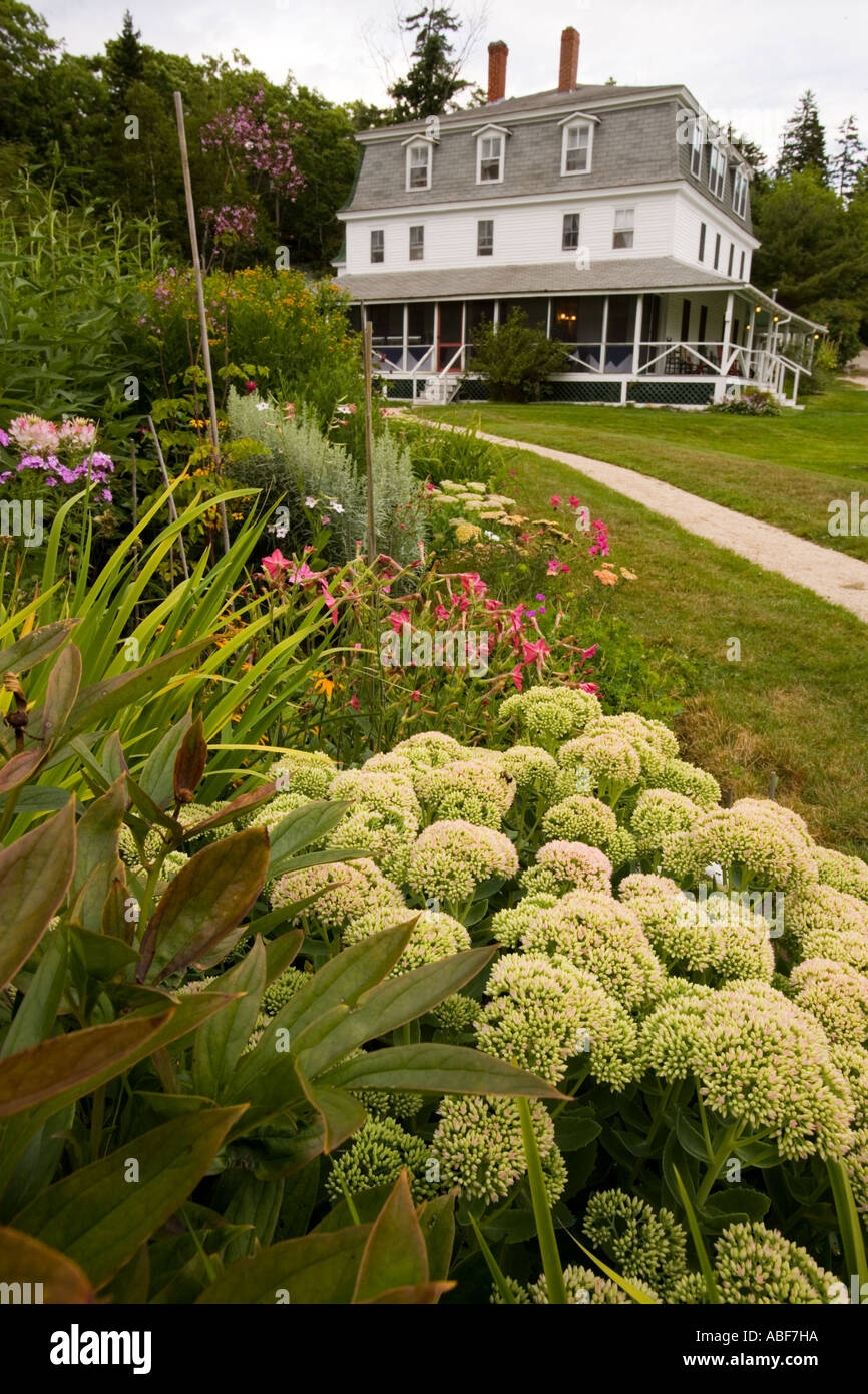 The Garden and Hotel at the Oakland House Seaside Resort in Brooksville