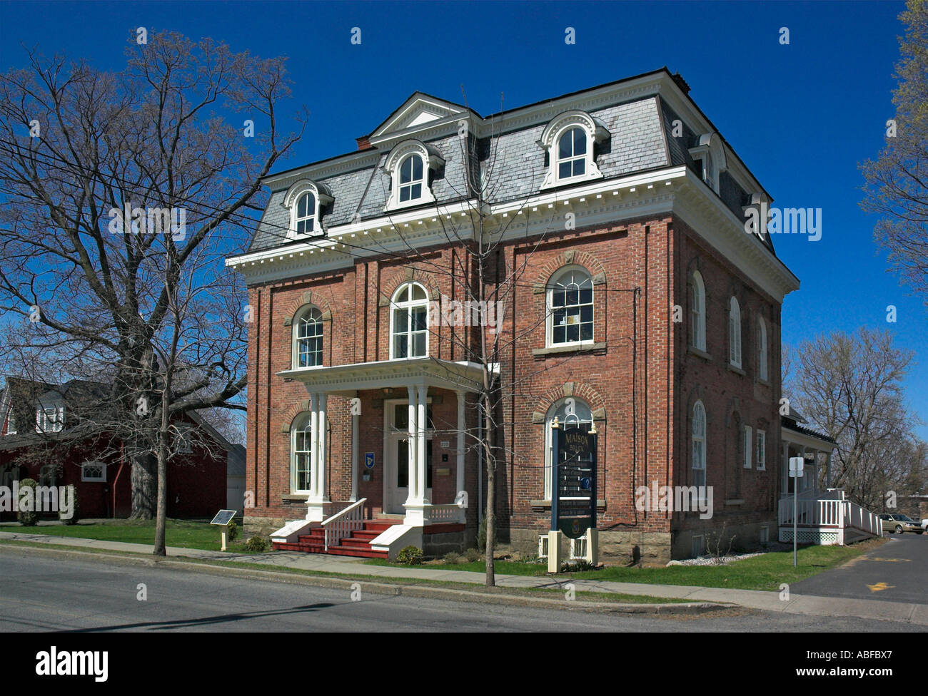 The Maison Bruck, a Edwardian town house converted into an art gallery in Cowansville, Estrie, Quebec Stock Photo