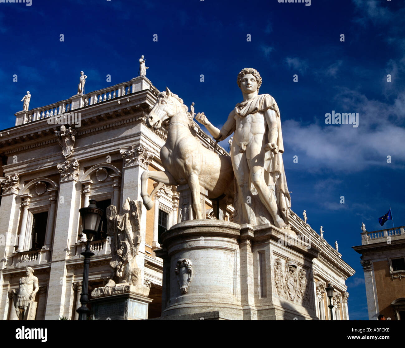 Rome Italy The Capitol one of the Dioscur at the Top of the Cordonata ...