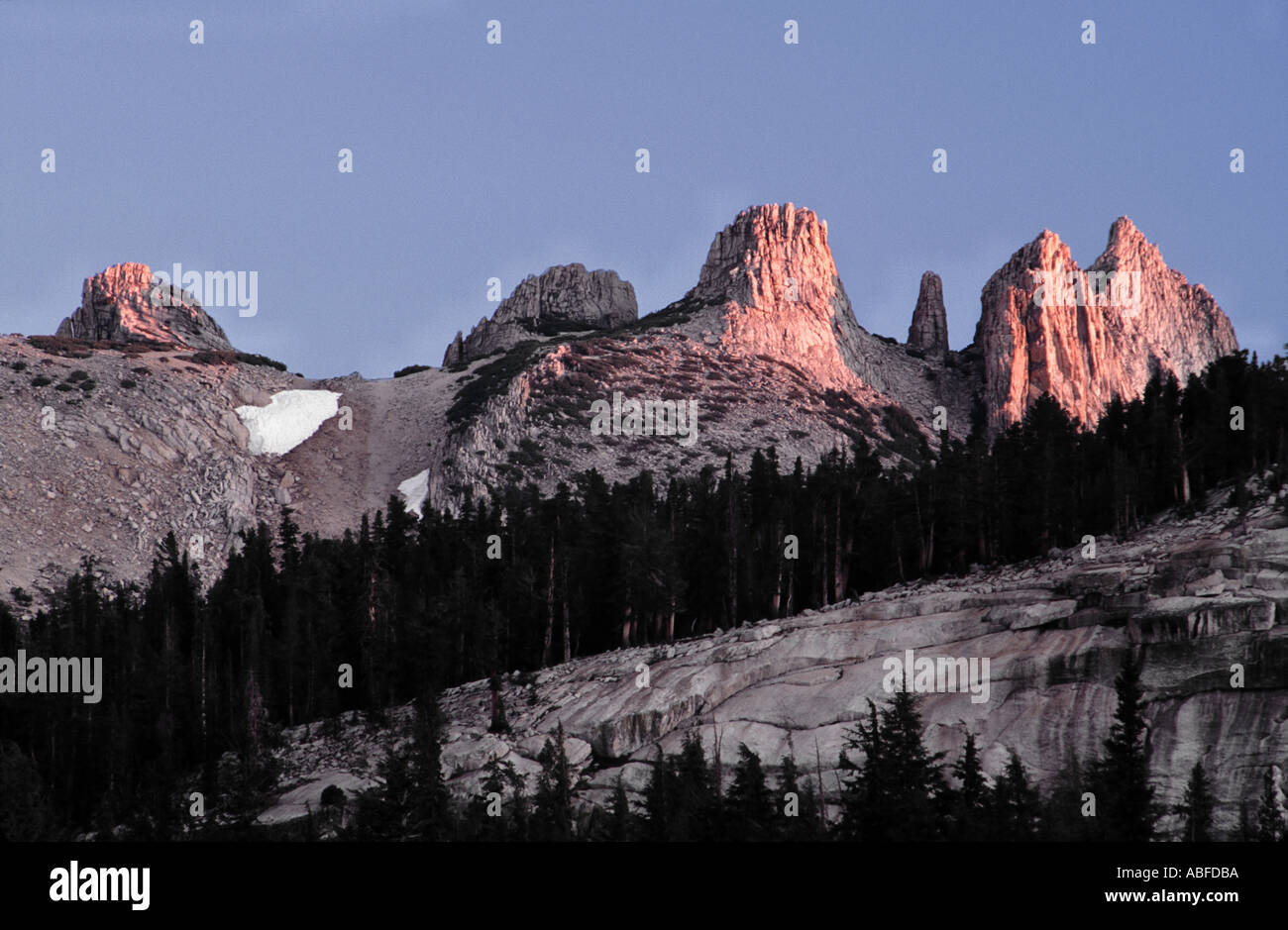 CATHEDRAL RANGE Yosemite National Park California Stock Photo - Alamy