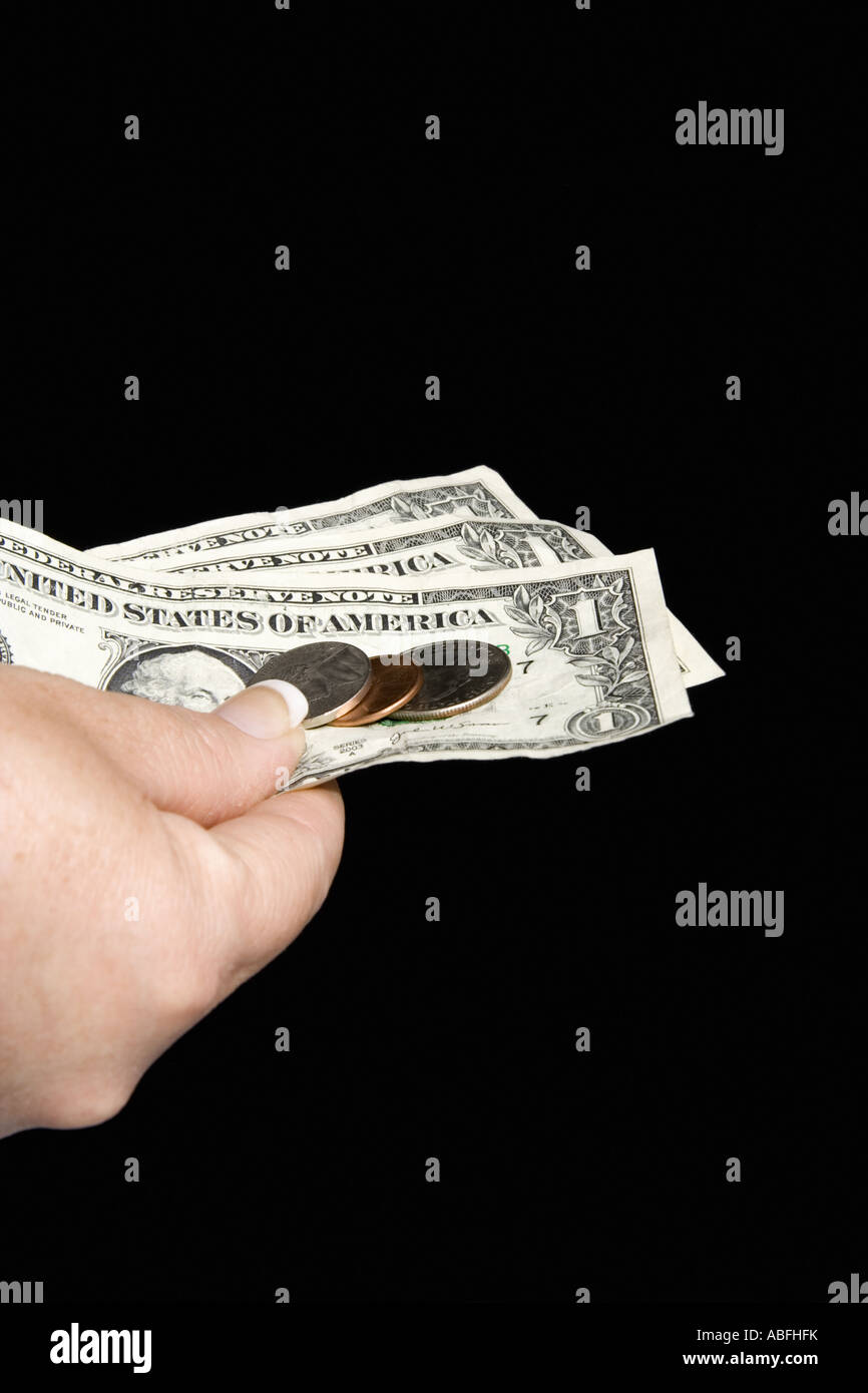 Hand Making Change Change making hi-res stock photography and images - Alamy