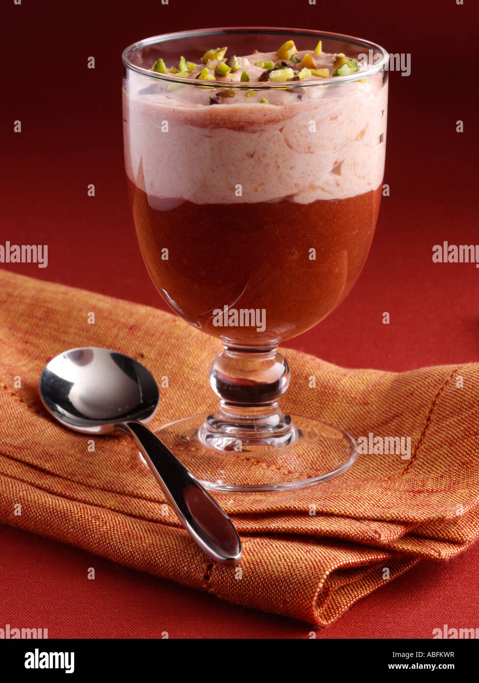 Traditional english plum fool dessert hires stock photography and