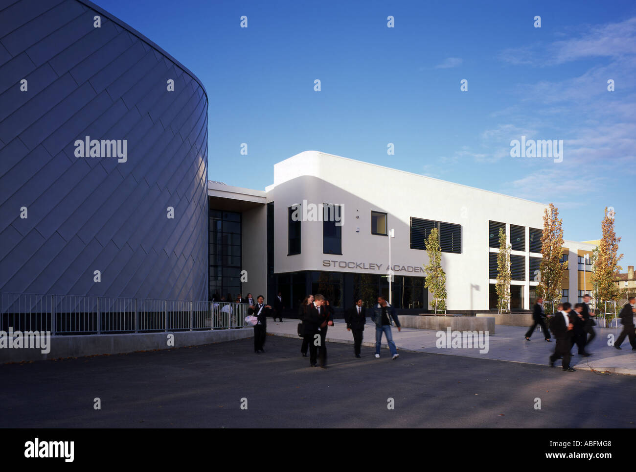 Stockley Park Academy, Hillingdon, London Architect: Aedas Stock Photo