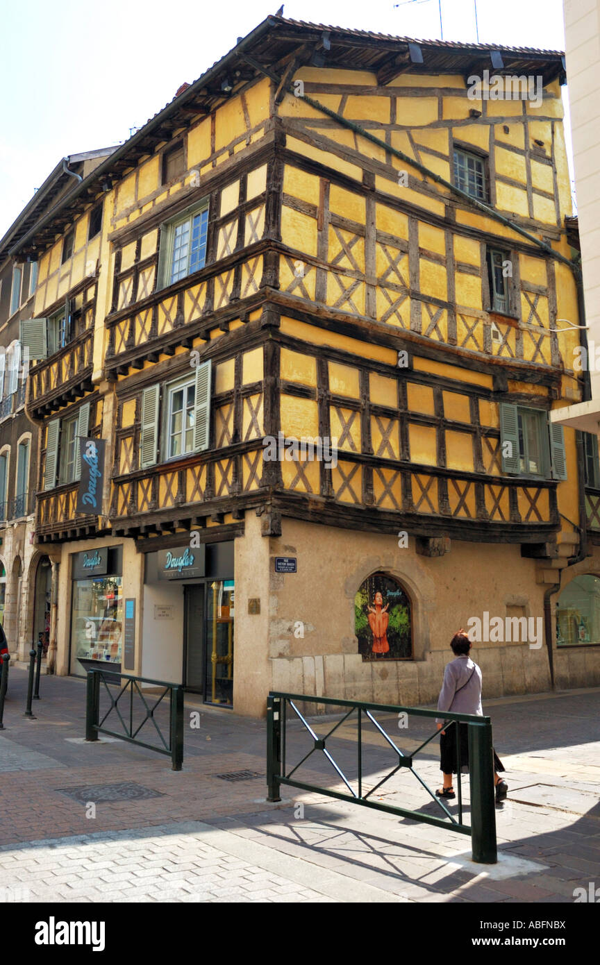 BourgenBresse, typical houses Stock Photo Alamy