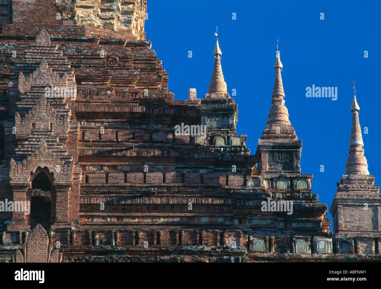 Temple of Htilominio, Pagan, north of Myanmar, Burma. built in 1211 for King Nantoungyma. Stock Photo
