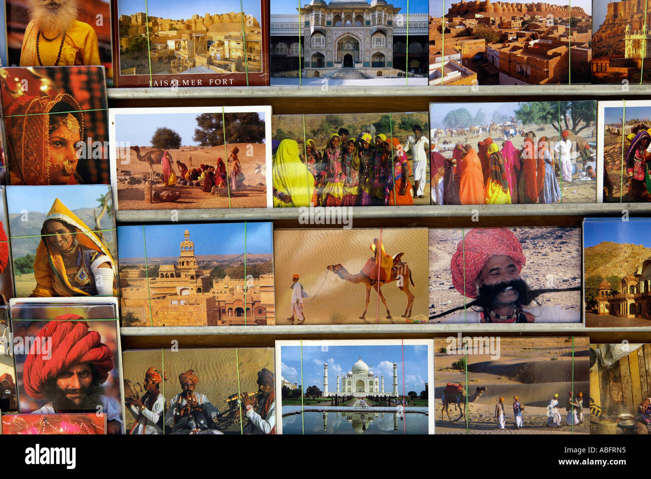 India Rajasthan Jaisalmer Postcards Stock Photo Alamy