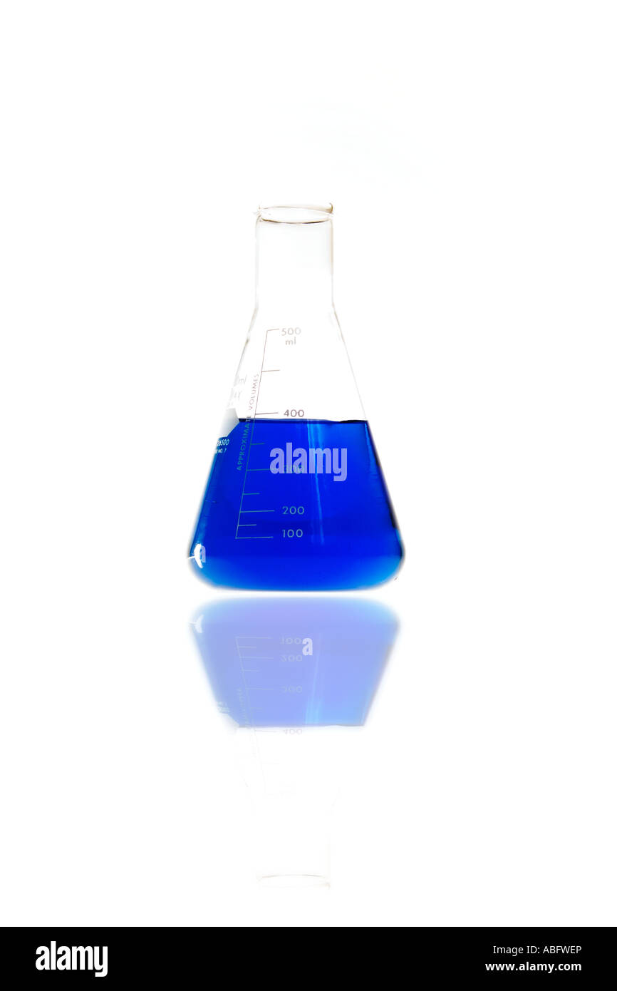 Lab Erlenmeyer flask Stock Photo Alamy