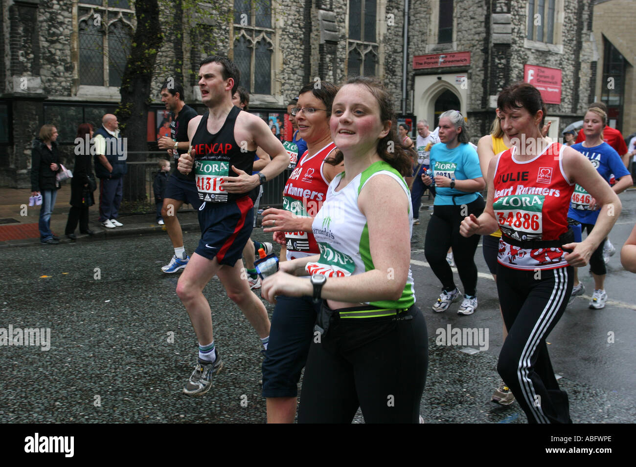 The London Marathon 2006, Greenwich London England.The London Marathon