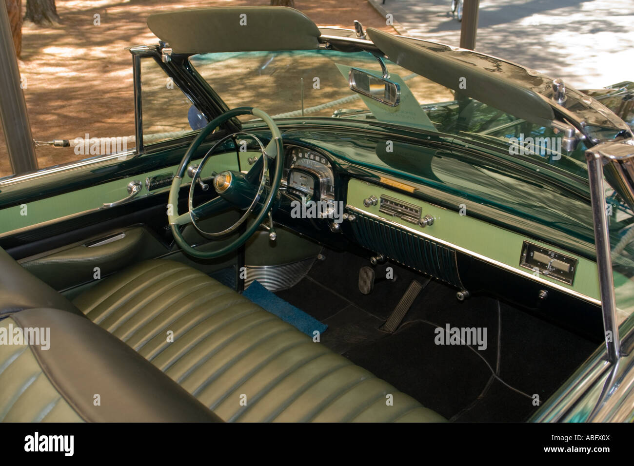 Tito's Cadillac Eldorado from 1953 interior on Brioni islands, Veliki Brijun, Croatia Stock Photo